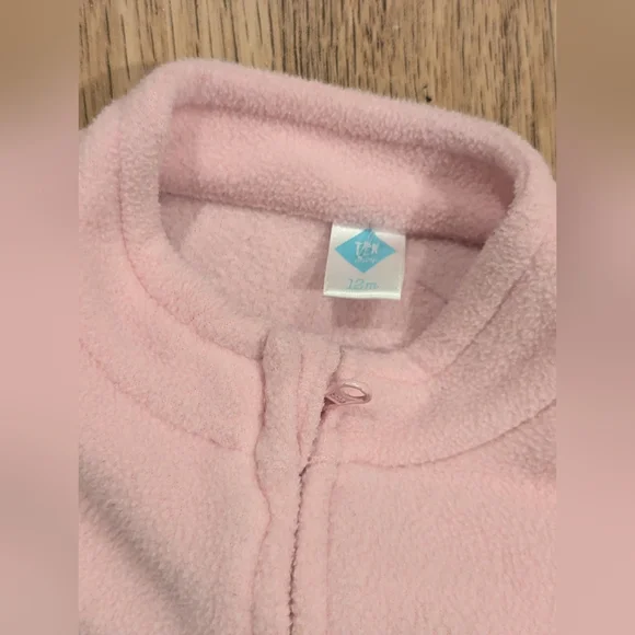 Pink Fleece Baby Jacket - Picture 2 of 3
